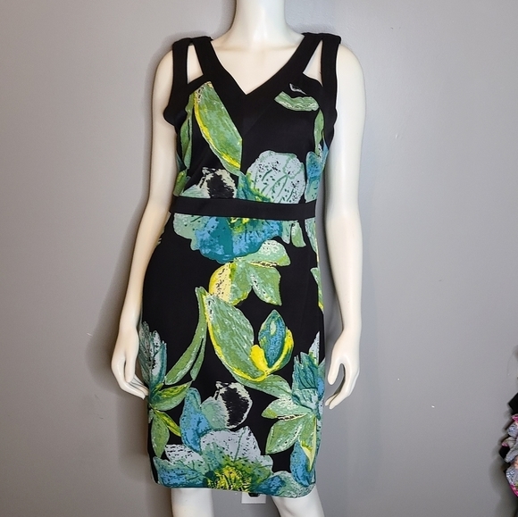 Tropical Midi Dress by Chaya sz 12 - Picture 6 of 15